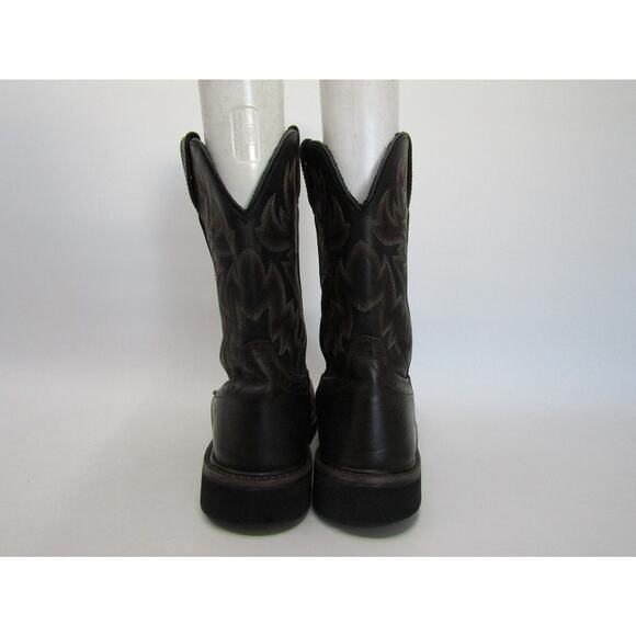 Wolverine Mens Size 12 M Brown Leather Steel Toe Cowboy Western Boots main image 11